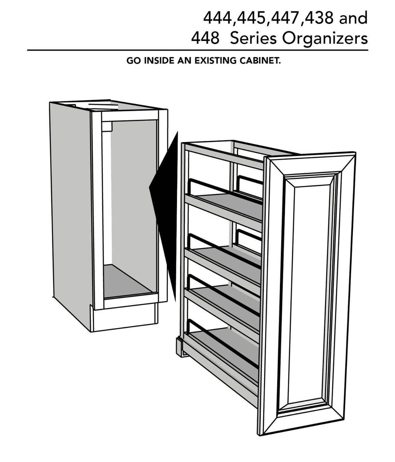 Rev-A-Shelf - 448-BCBBSC-5C - 5 Base Cabinet Organizer Soft-Close