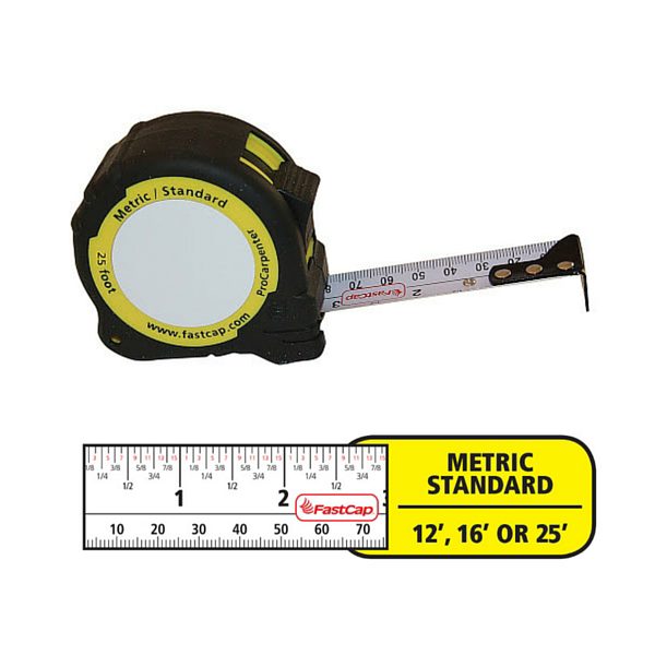 Fastcap PMS-12 12-Foot Metric/Standard Measuring Tape & PSSR16 16 FastPad  Standa