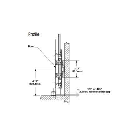 Knape & Vogt 8091P EB 22″ 4×4 Pocket Door Slides | Siggia Hardware