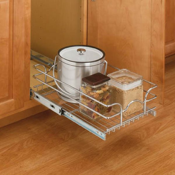 Rev-A-Shelf 2-Tier Wire Pull Out Cabinet Drawer Basket