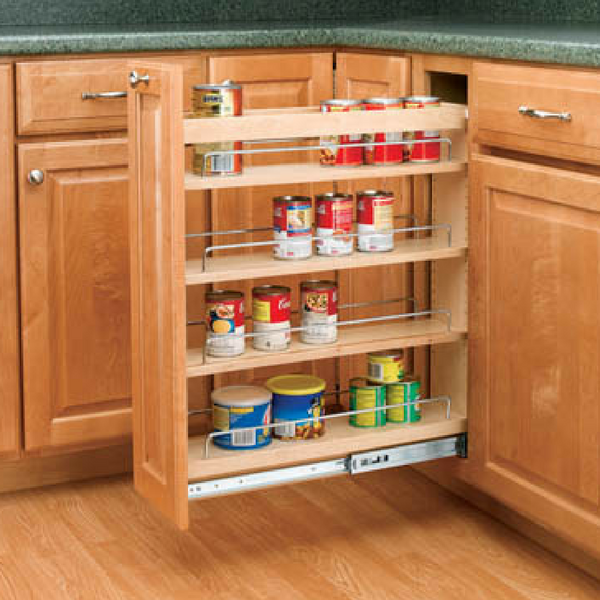 Rev-A-Shelf 447-bcsc-5c 5 Soft Close Cabinet Pull Out Tray Divider Organizer