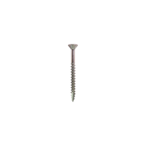 #8 x 1-1/2-inch Round Head Square Drive Particle Board Screws in White -  100pcs
